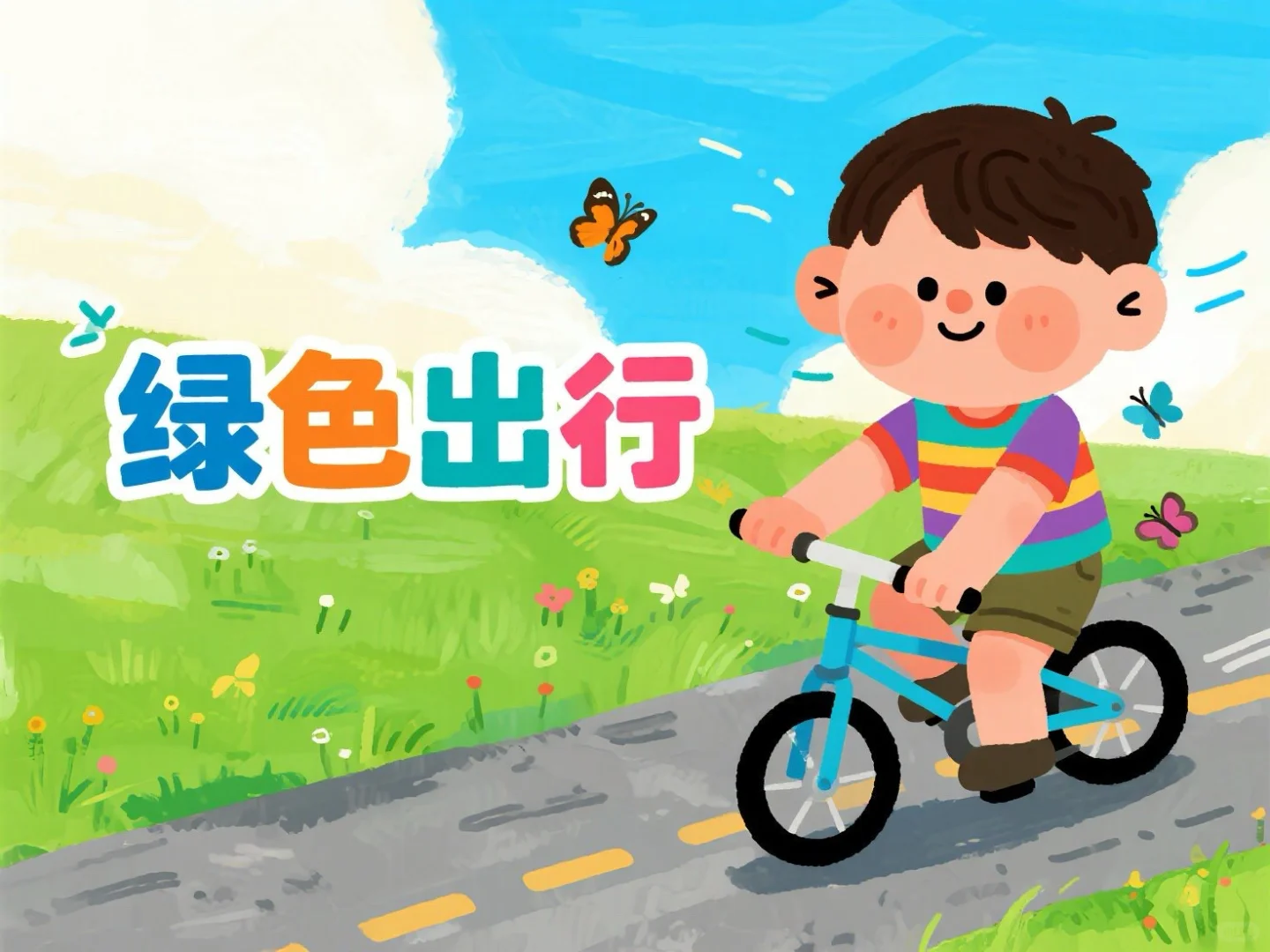 绿色出行一小步，生态环保一大步