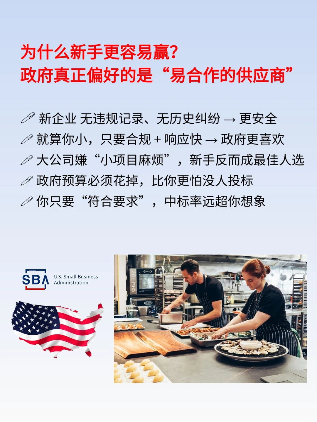 很多新手比大公司更容易拿到政府合同？