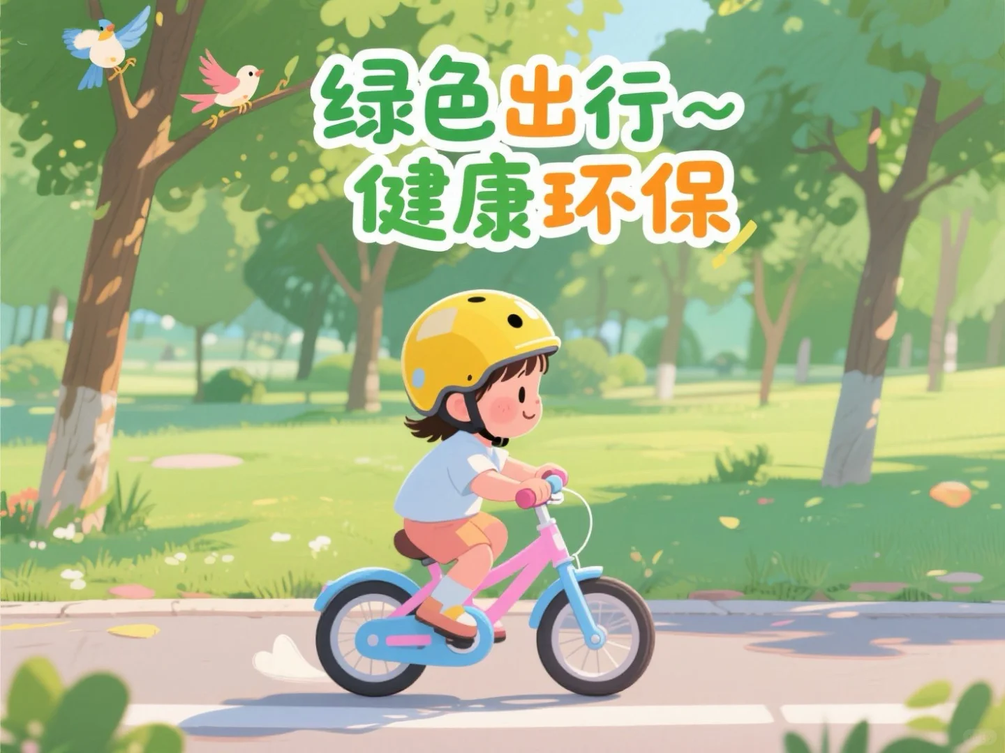 绿色出行一小步，生态环保一大步