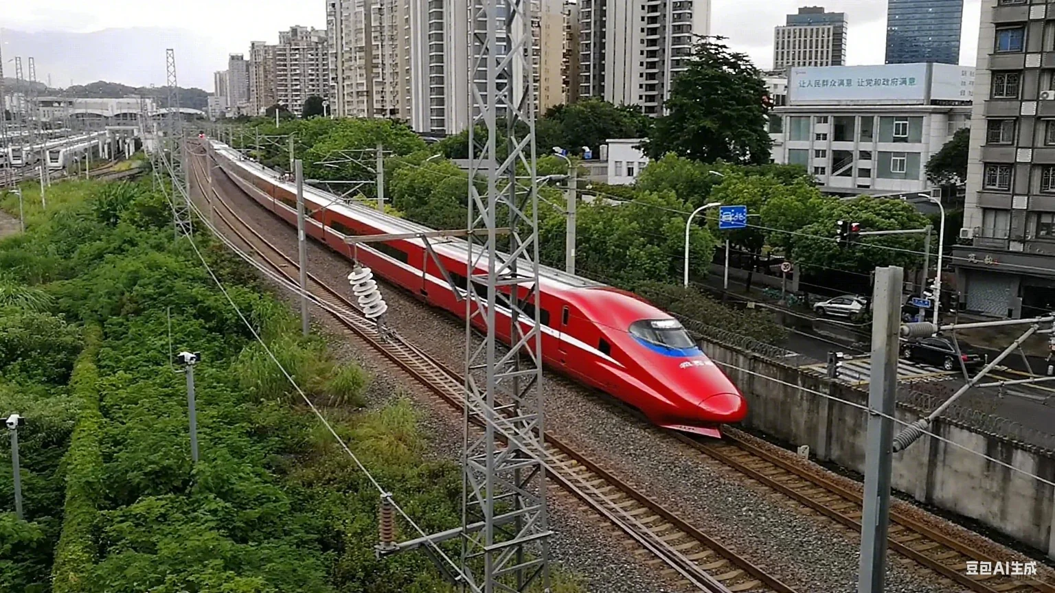 这个金金的高铁也太好看了吧！