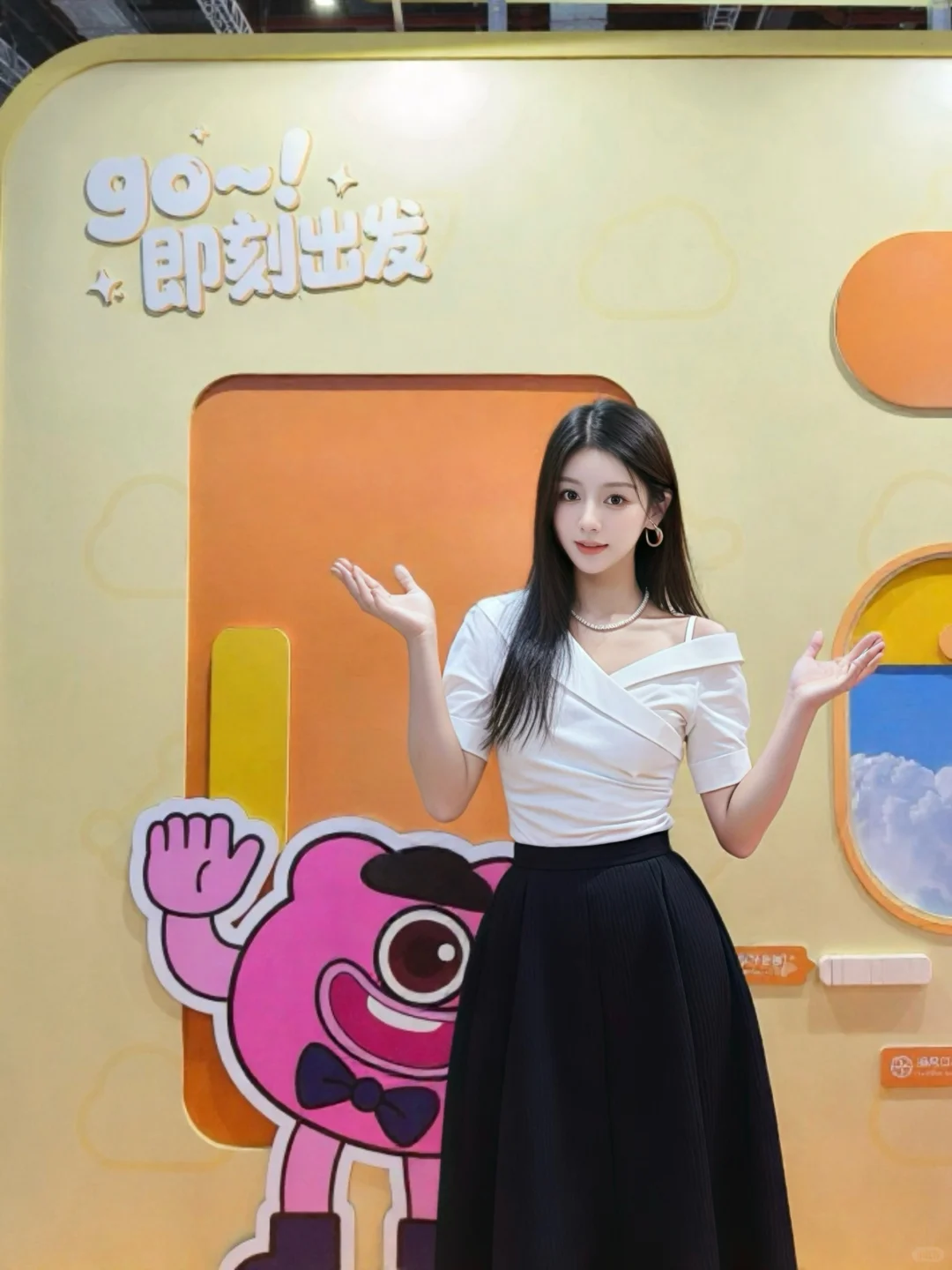 进博会挖宝?‍⬛萌爪航站楼萌到我走不动道