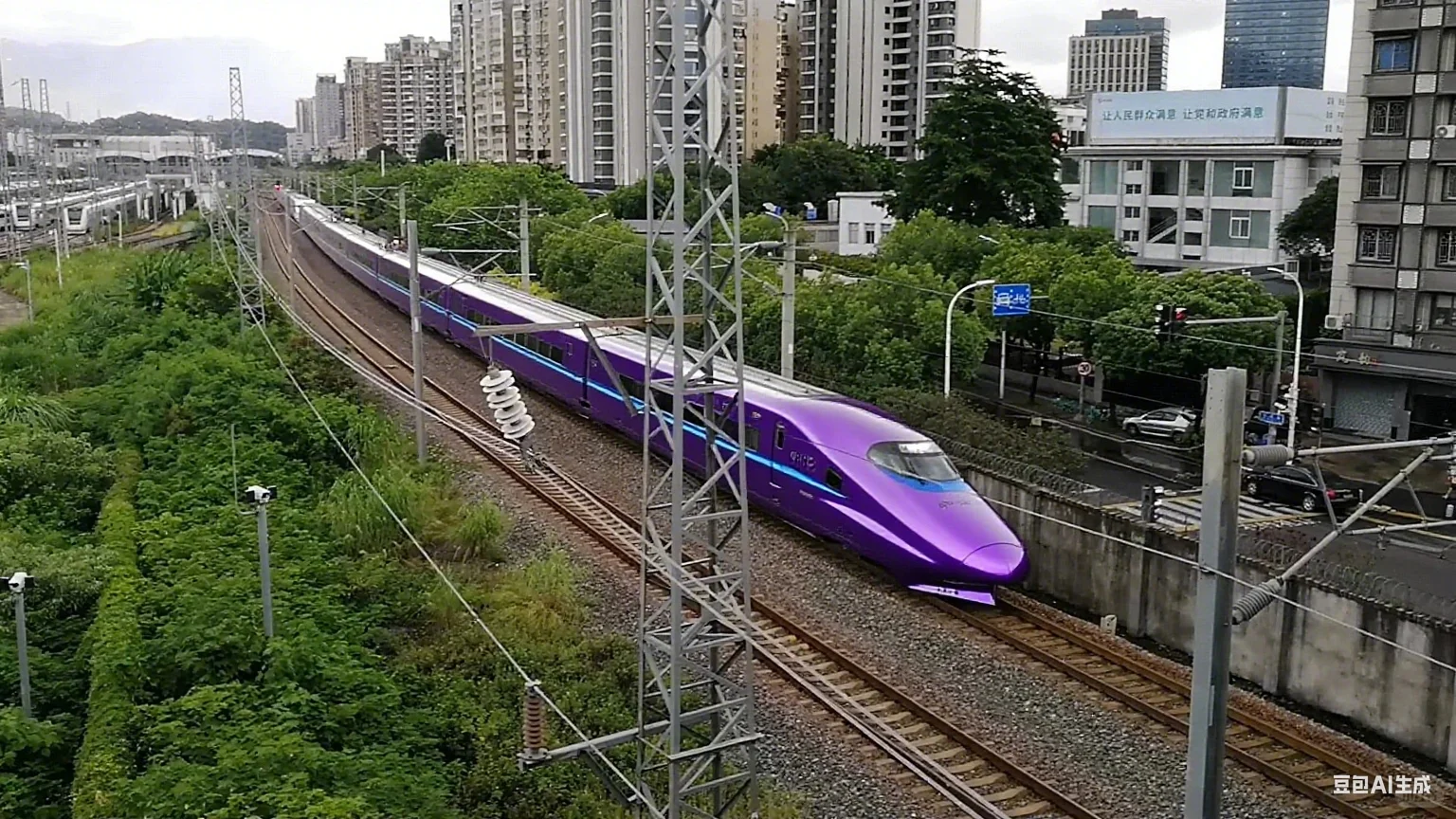 这个金金的高铁也太好看了吧！