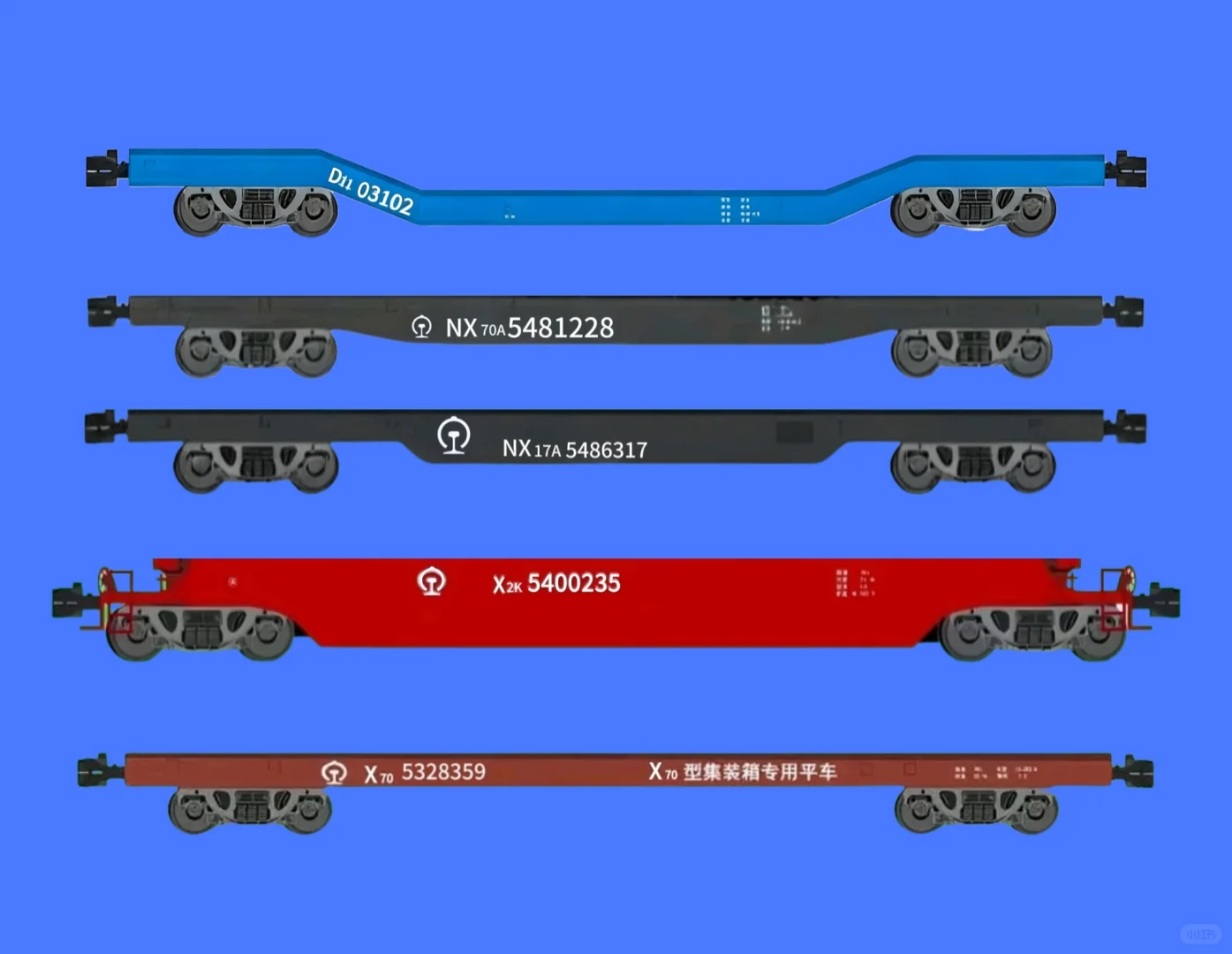 中国铁路平板车