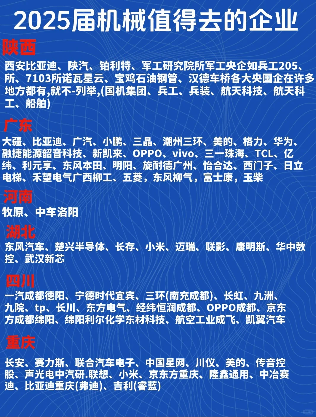 机械人最新就业企业推荐，拿走不谢！