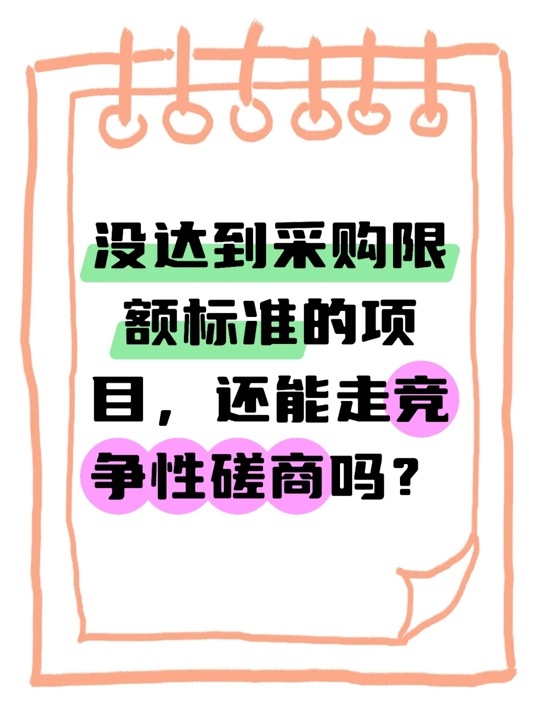 没达到采购限额标准的项目能走竞争性磋商吗