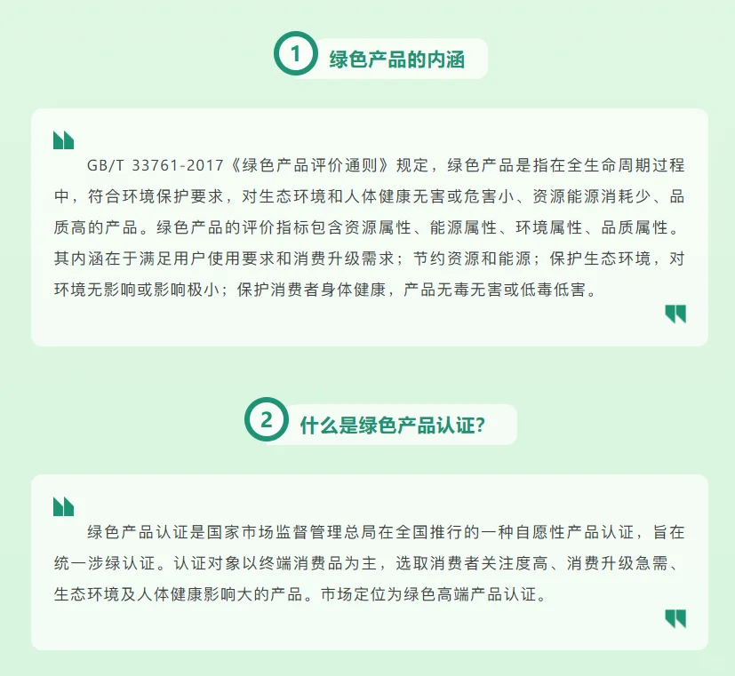 绿色产品、绿色建材认证