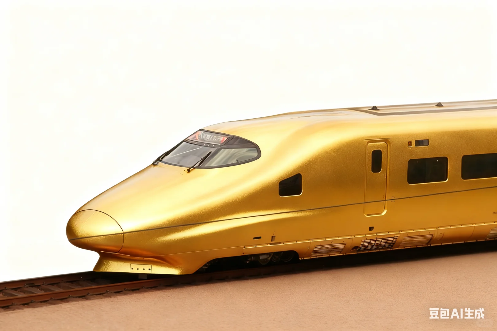 这个金金的高铁也太好看了吧！