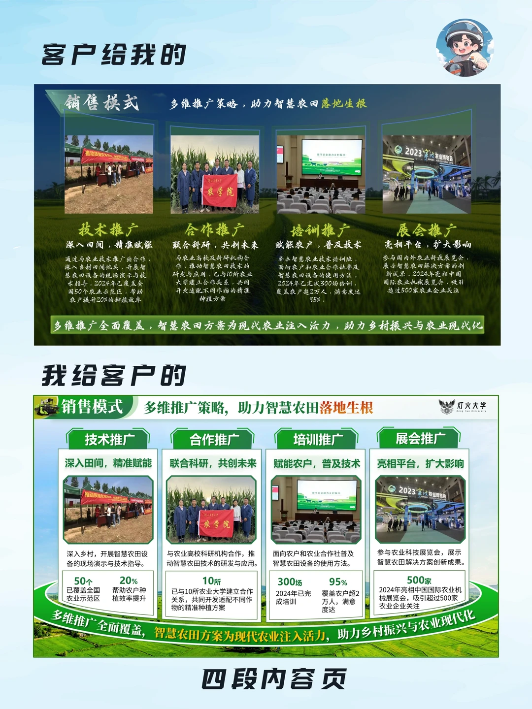 ✨智慧农业创赛PPT 这样做感觉好干净啊