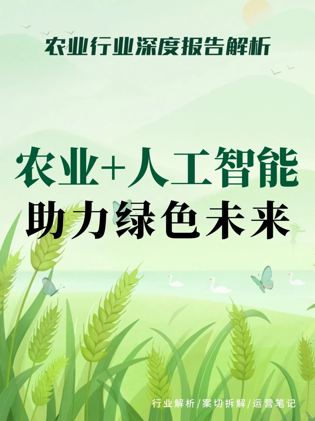 农业+人工智能，助力绿色未来