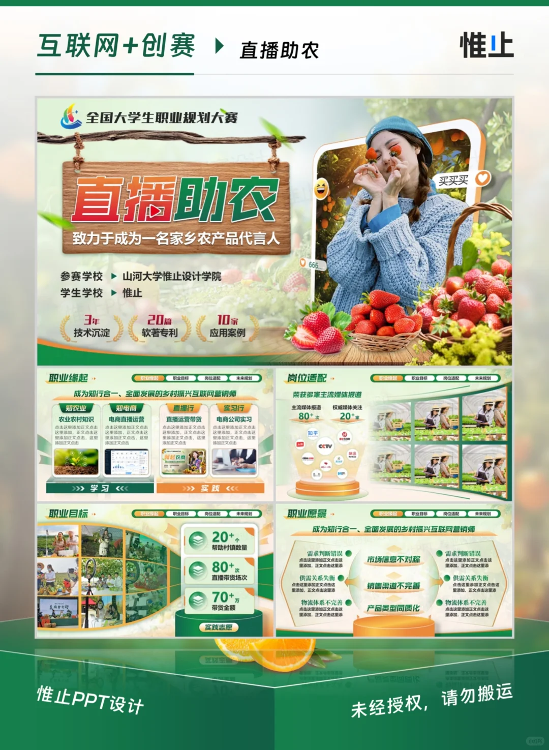 绿色农业ppt 乡村振兴ppt 大职规ppt