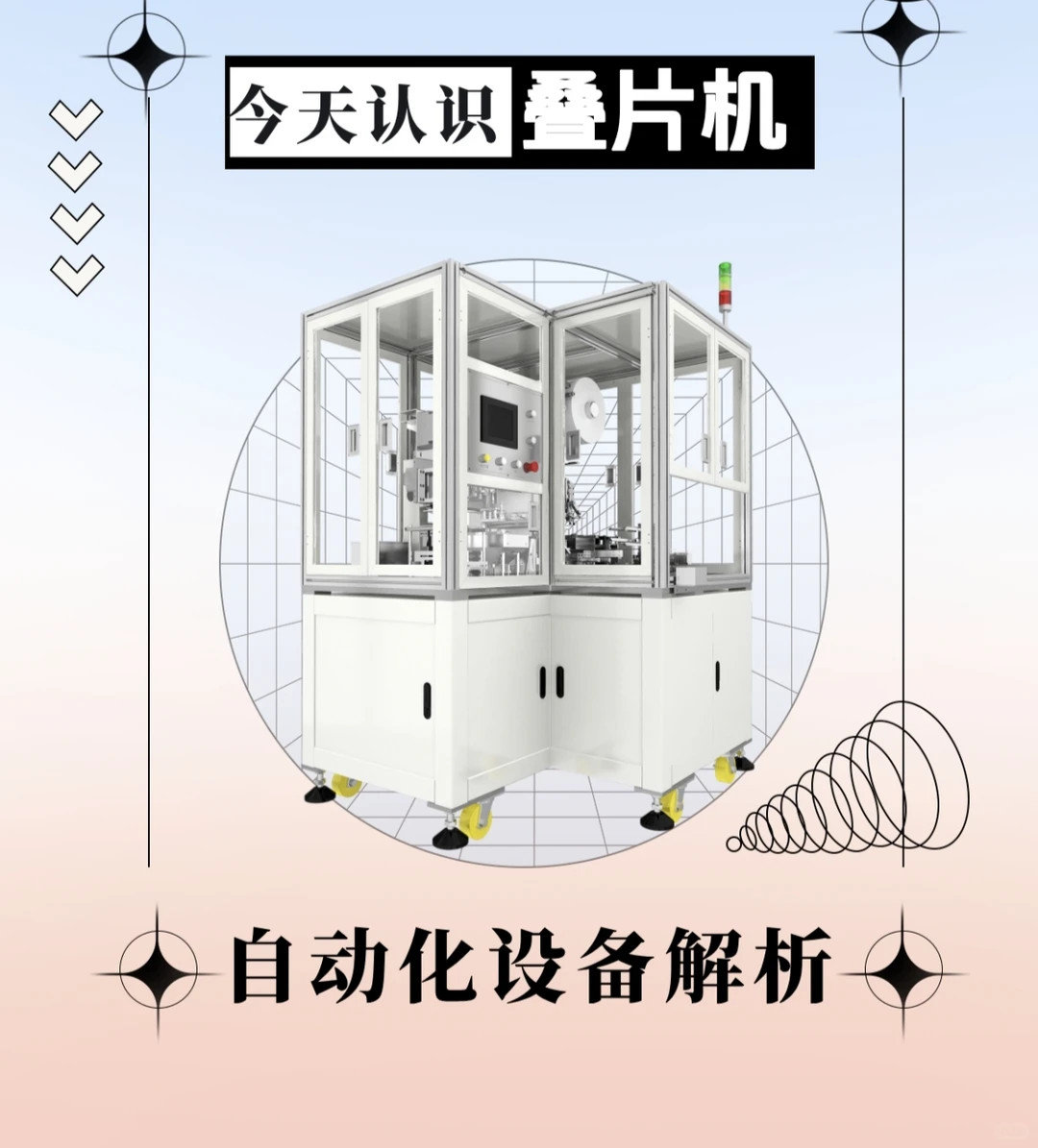 今天认识自动化设备——叠片机！