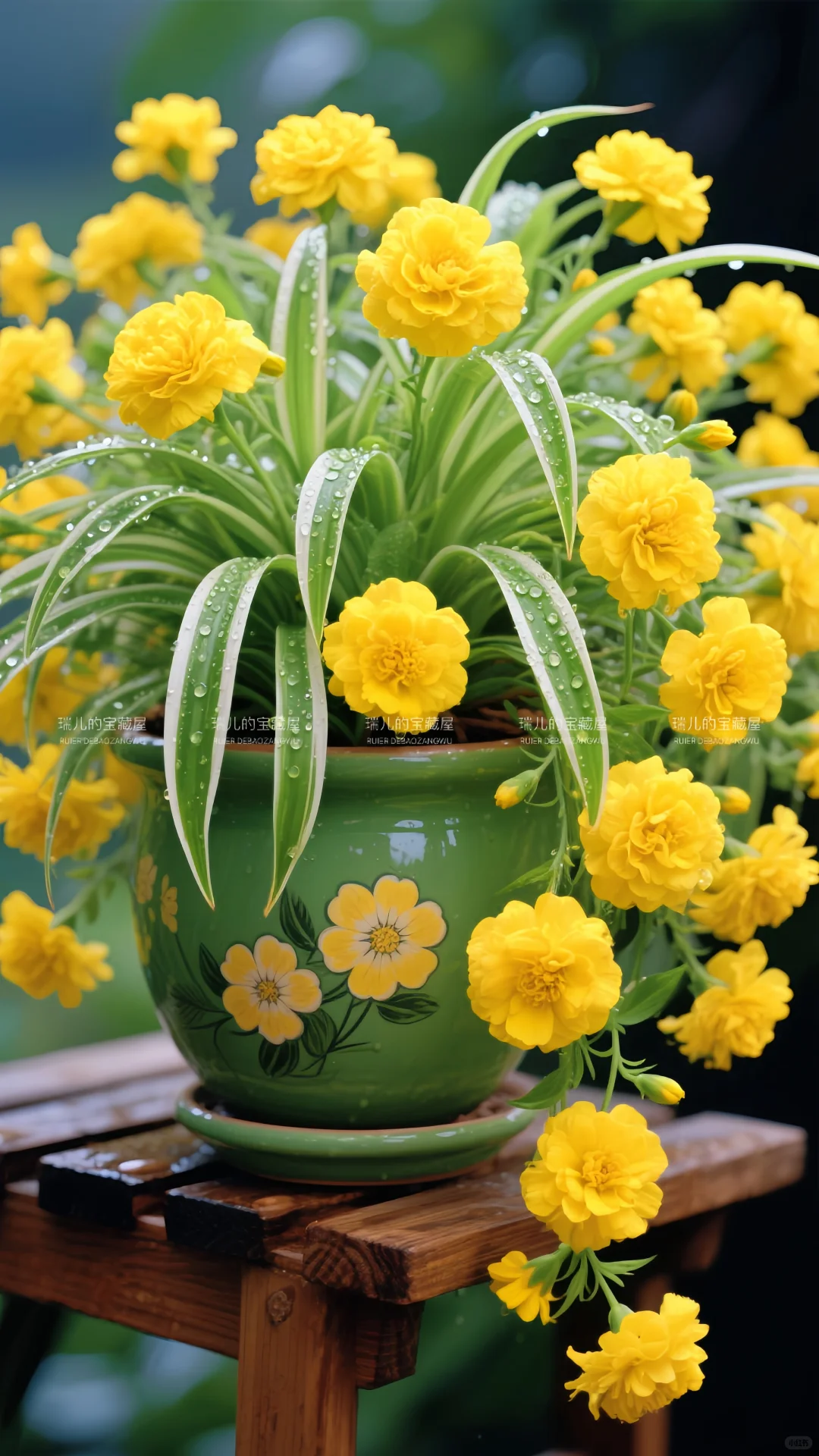 金边吊兰、太好看了吧