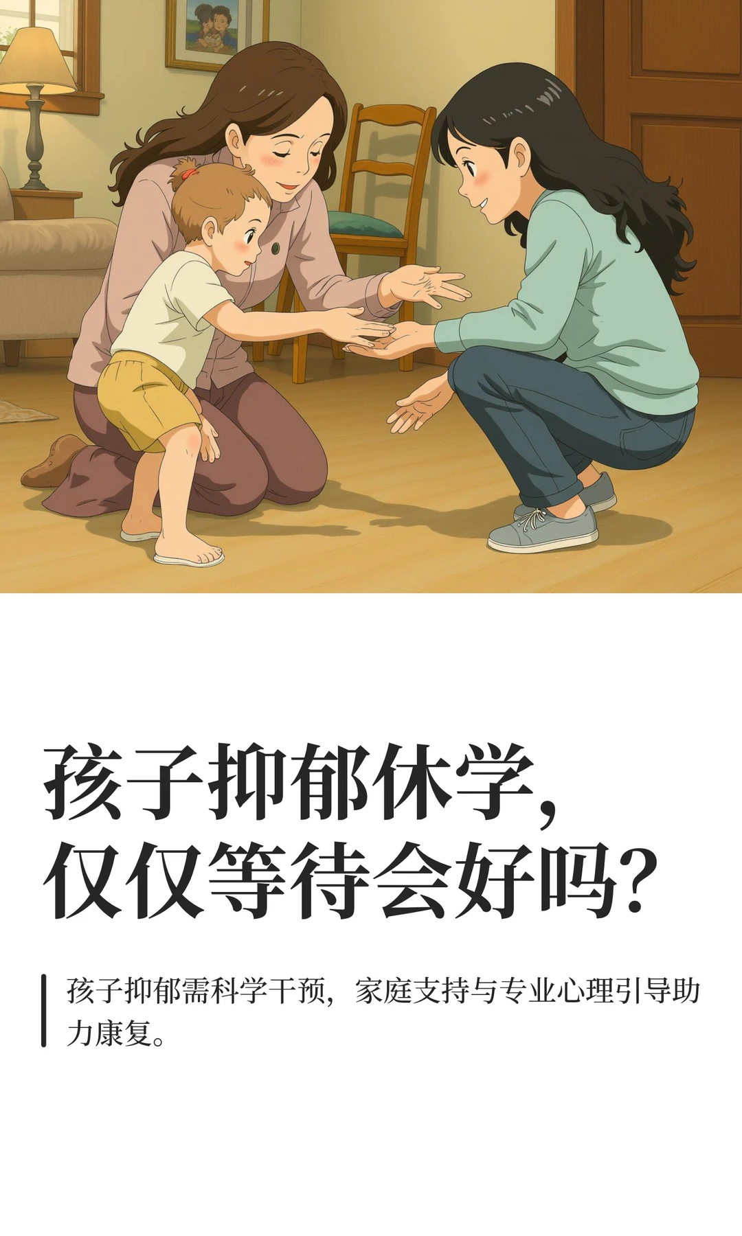 孩子抑郁休学,仅仅等待会好吗?