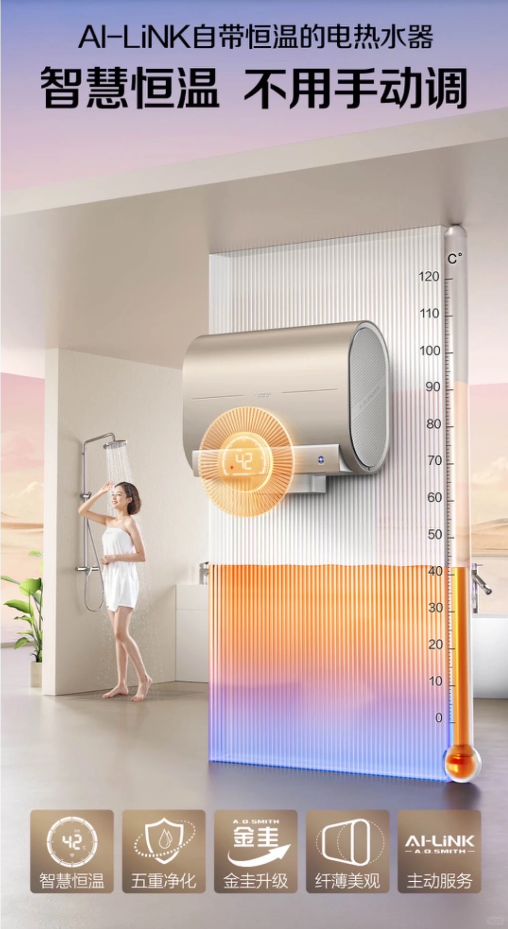 电热水器告别手动调温尴尬?