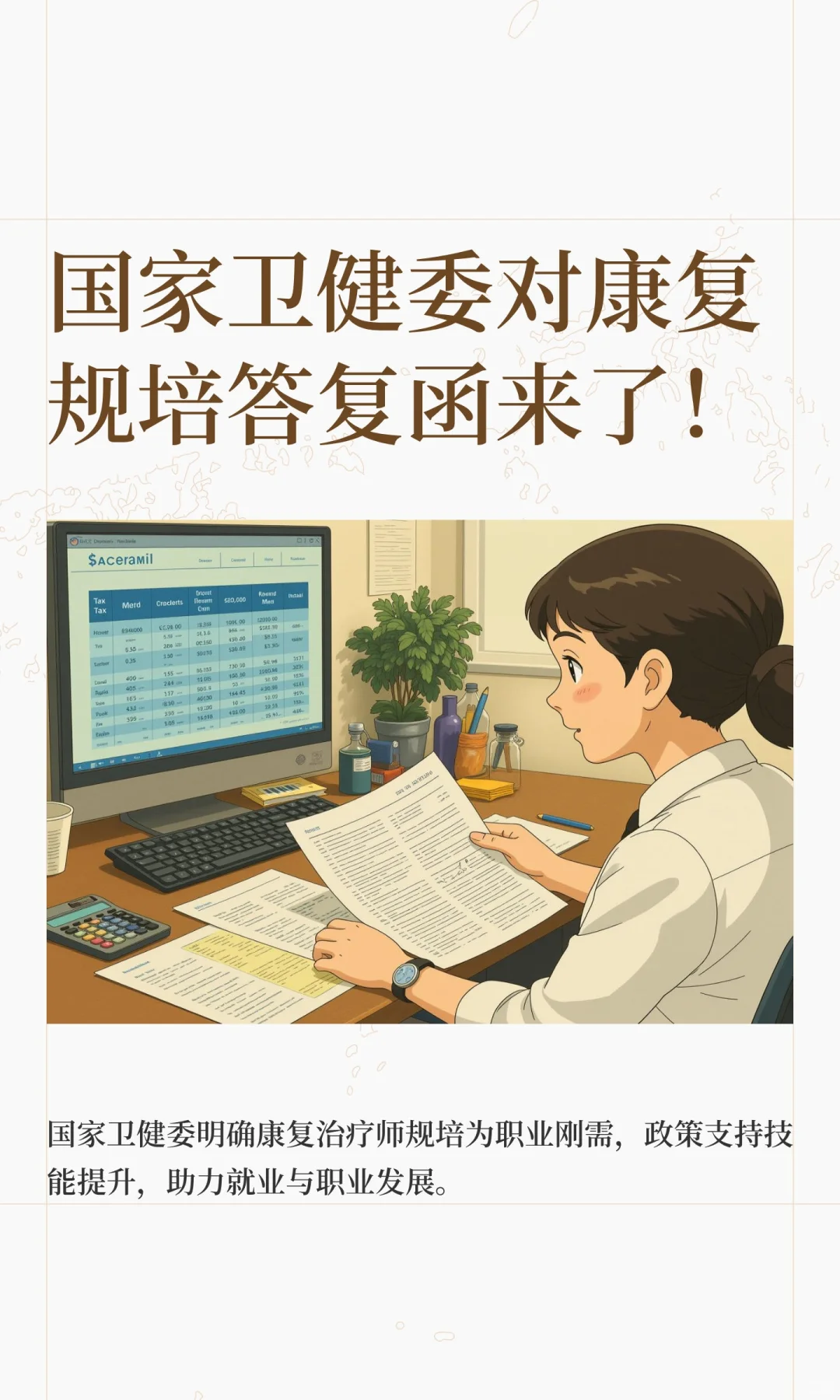 国家卫健委对康复规培答复函来了！