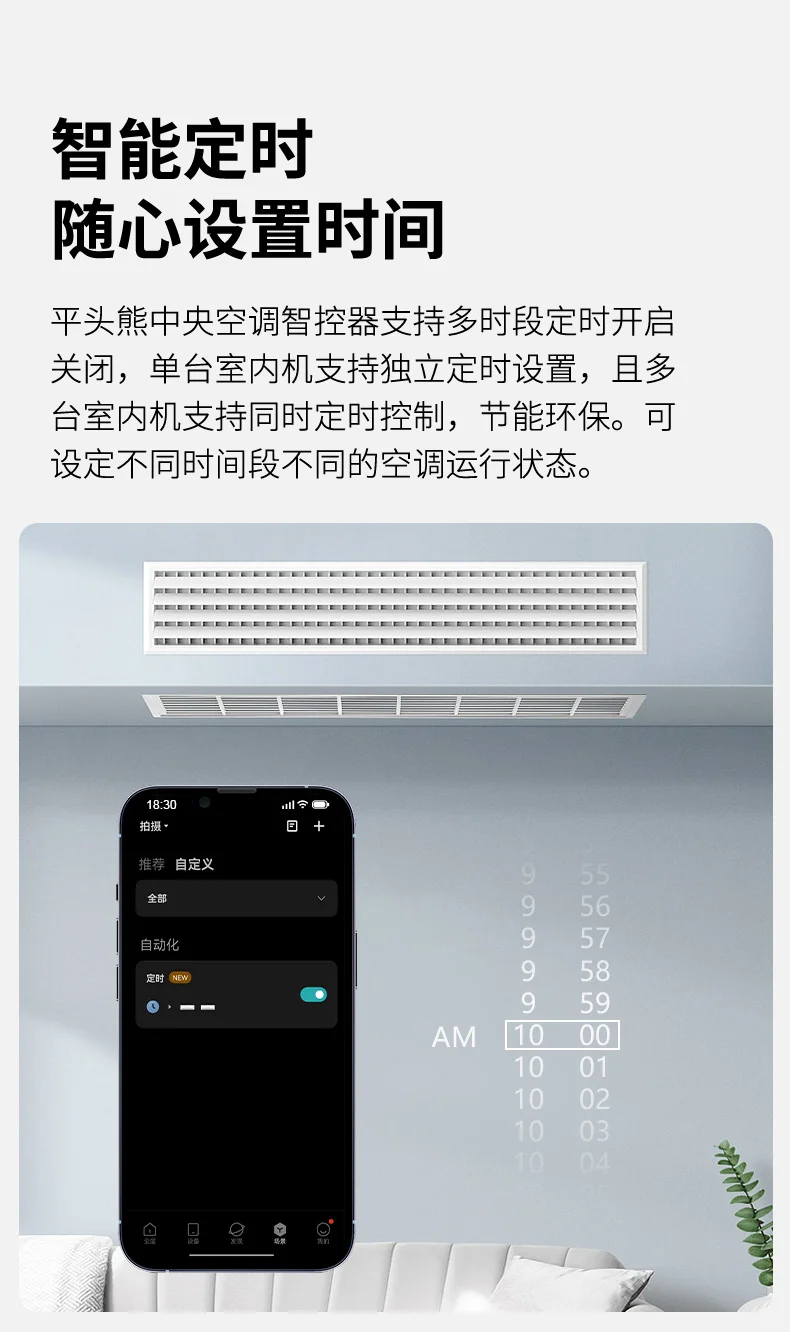 智能温控新体验！平头熊VRF中央空调控制器