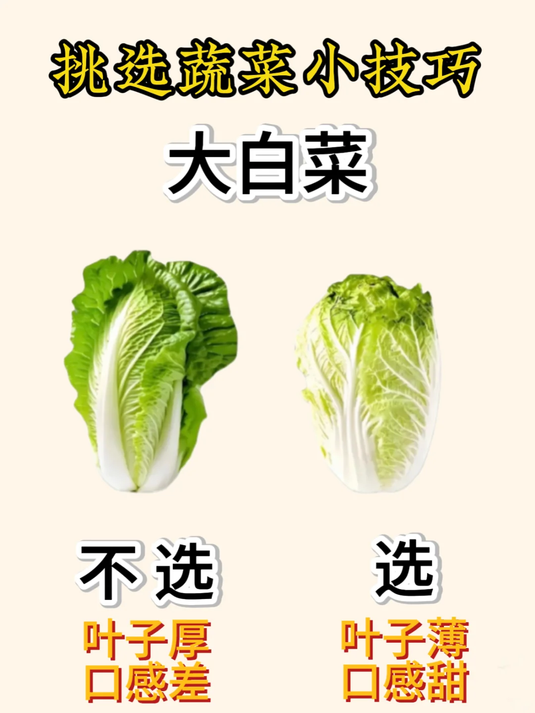 蔬菜挑选小技巧get～