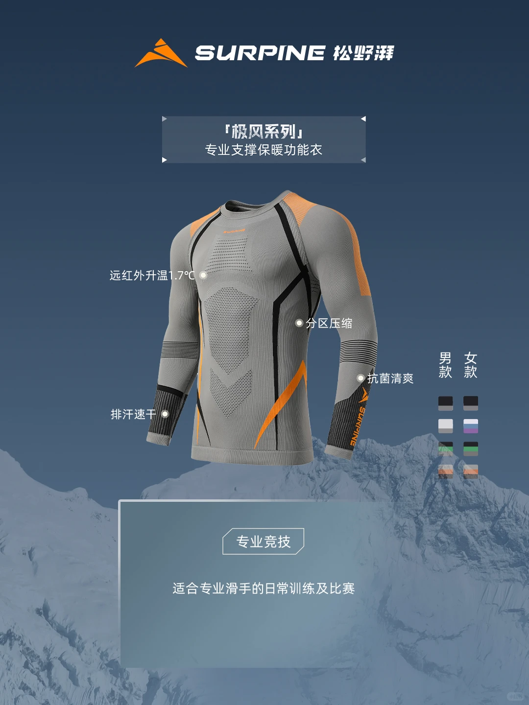 ??还不会选松野湃滑雪速干衣？❄️