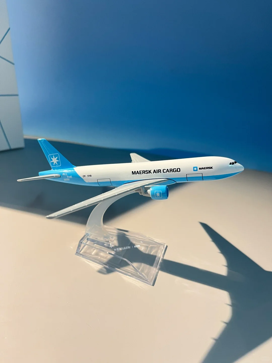 ✈全球航运巨头的空中力量马士基飞机模型定