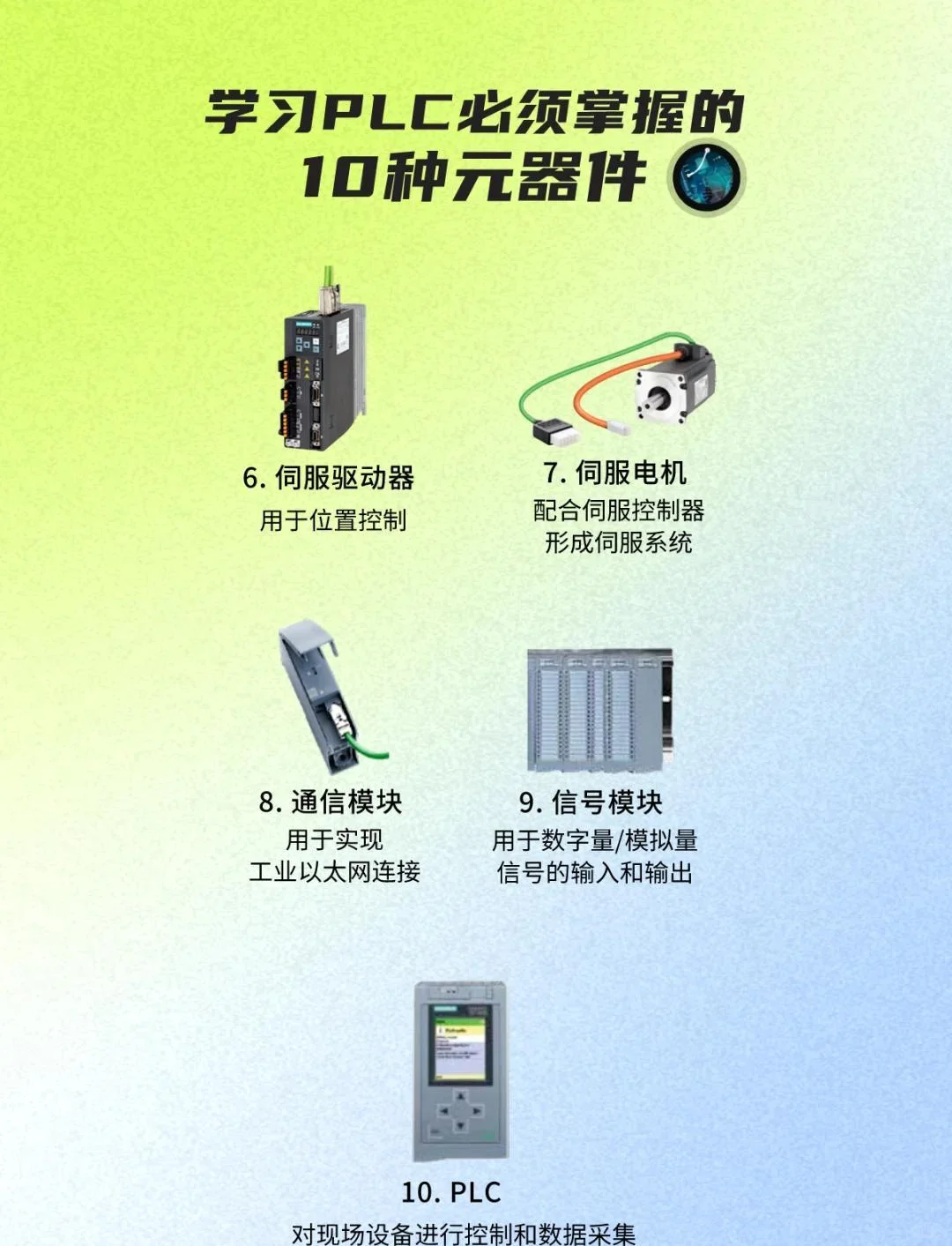 ? PLC编程入门：10种关键元器件详解