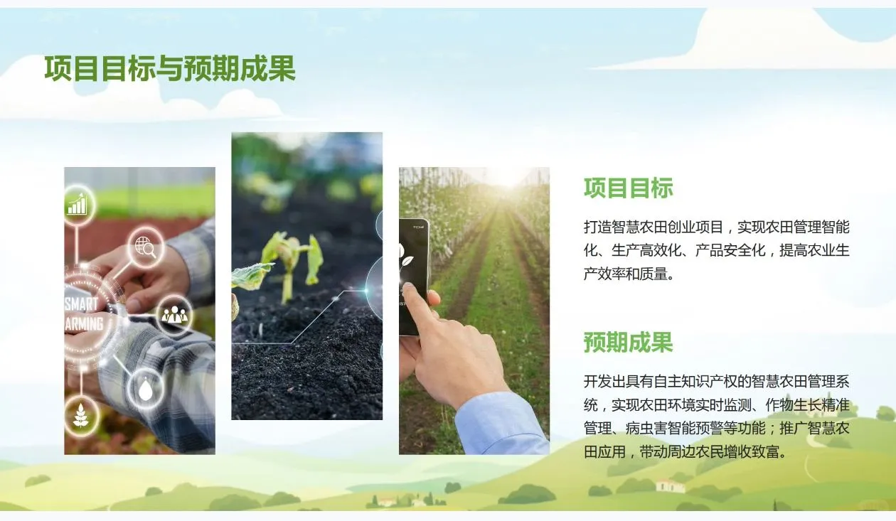 《智慧农田》创业计划书Word➕PPT