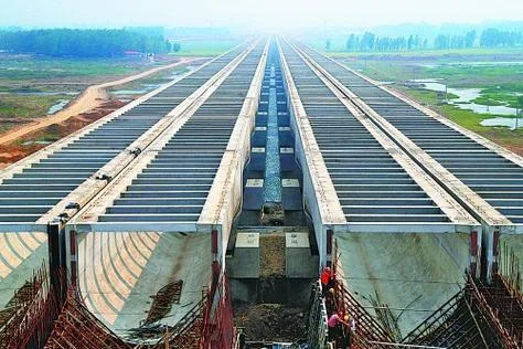 南水北调之沙河渡槽：水到渠成 从天而降！