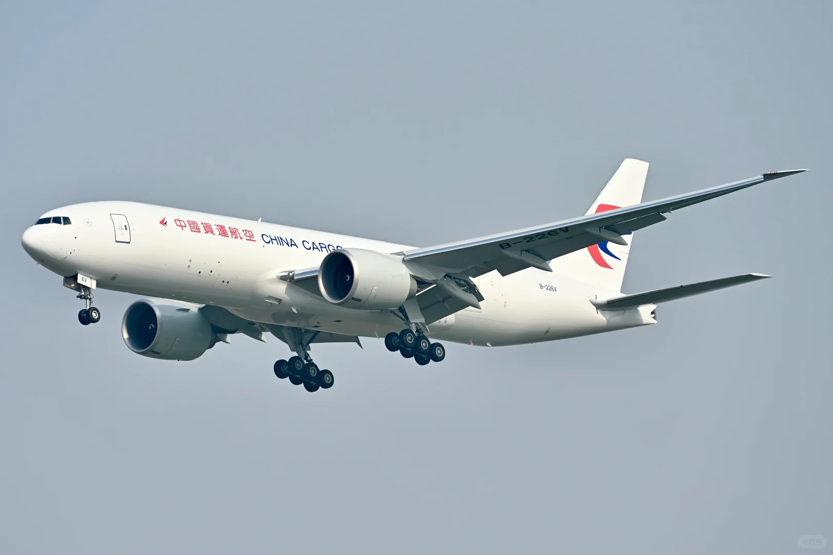 中货航最新接收一架77L落地PVG