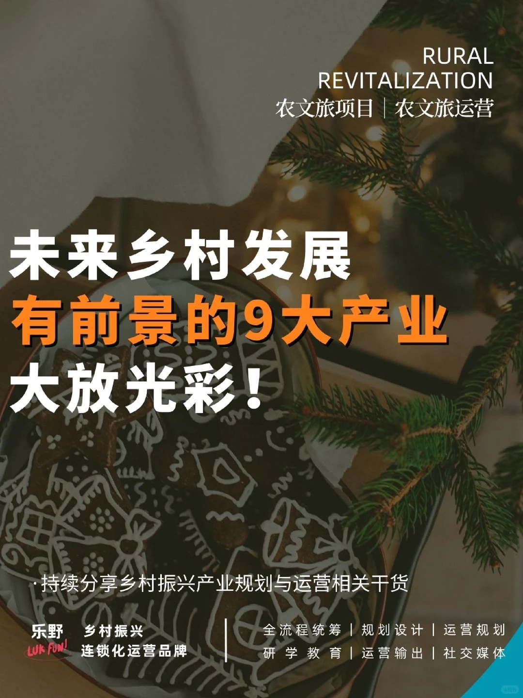 未来乡村发展关注这9大产业