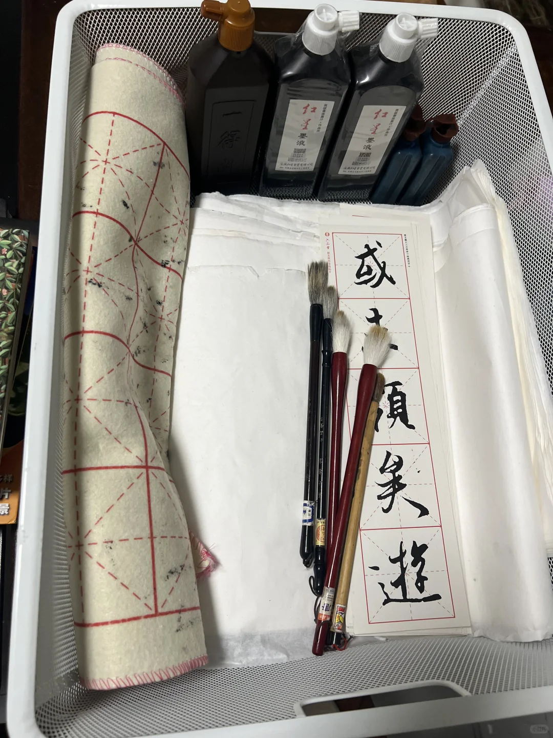 今日stooping！练毛笔字的全套工具
