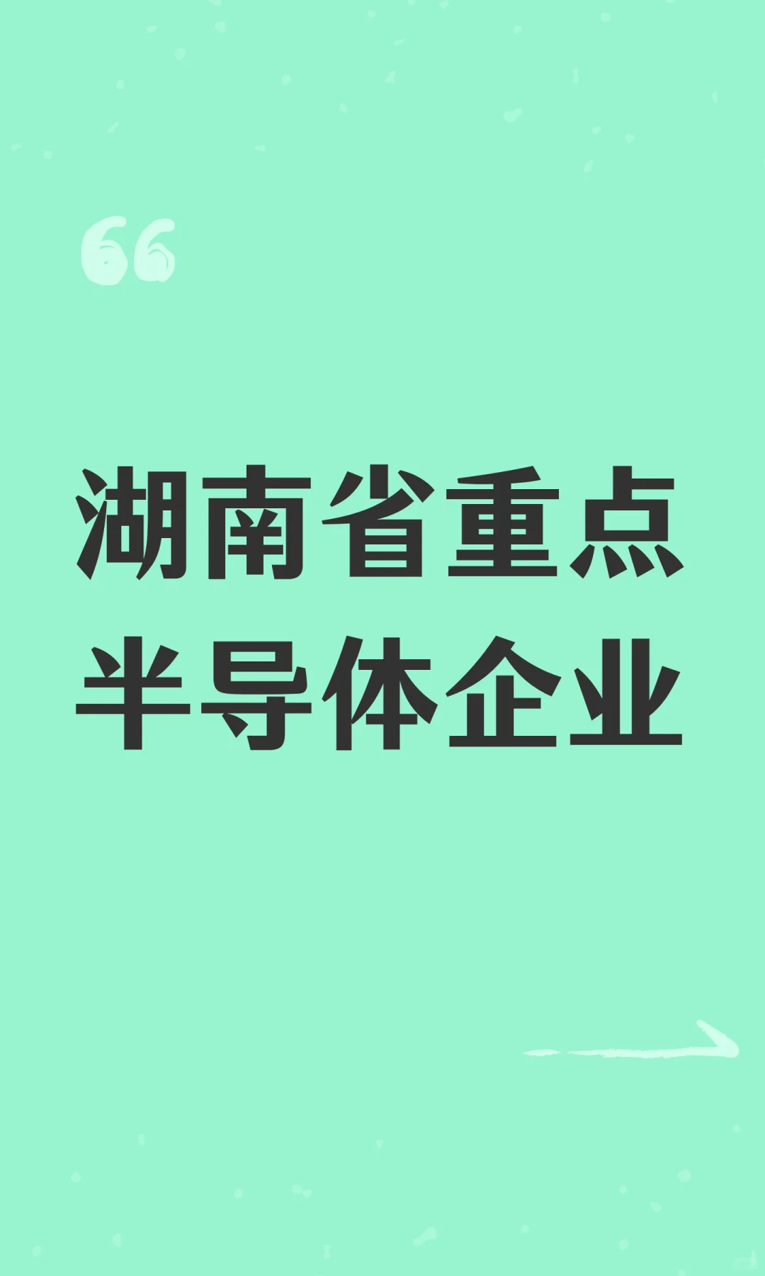 湖南省重点半导体企业