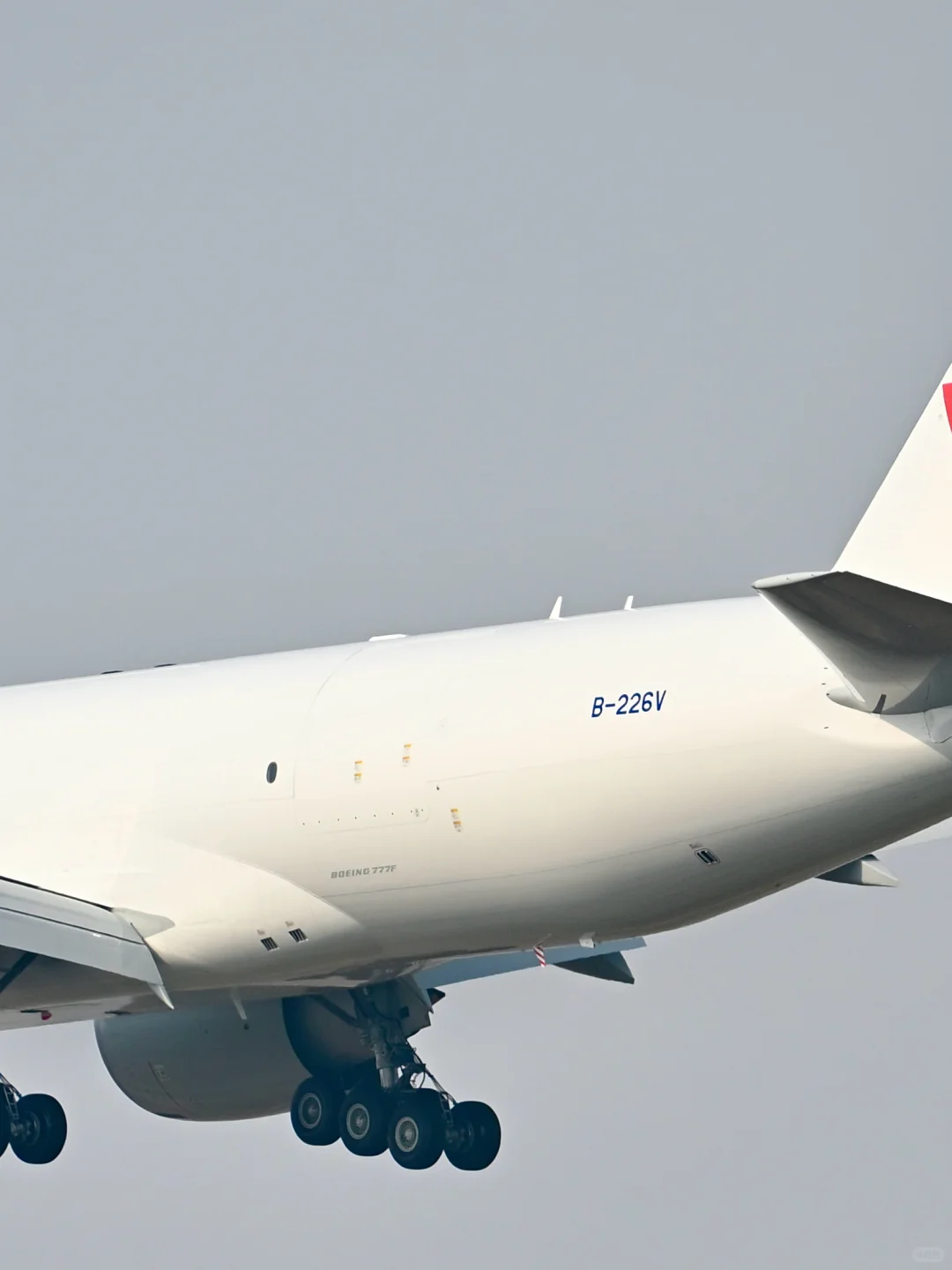 中货航最新接收一架77L落地PVG