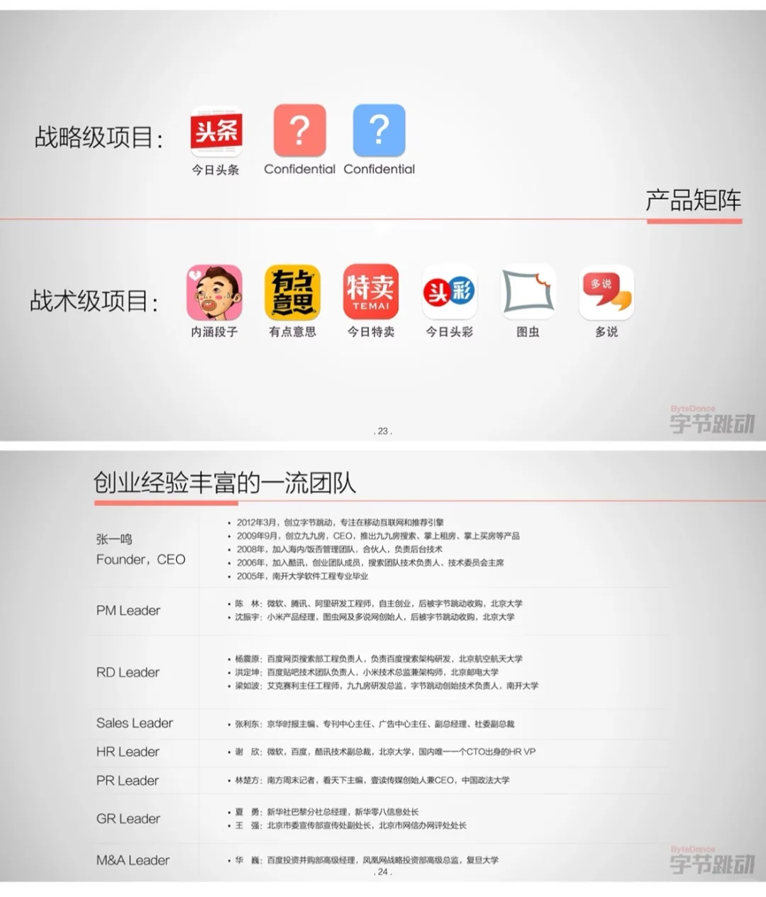 字节跳动2015年融资商业计划书大揭秘?