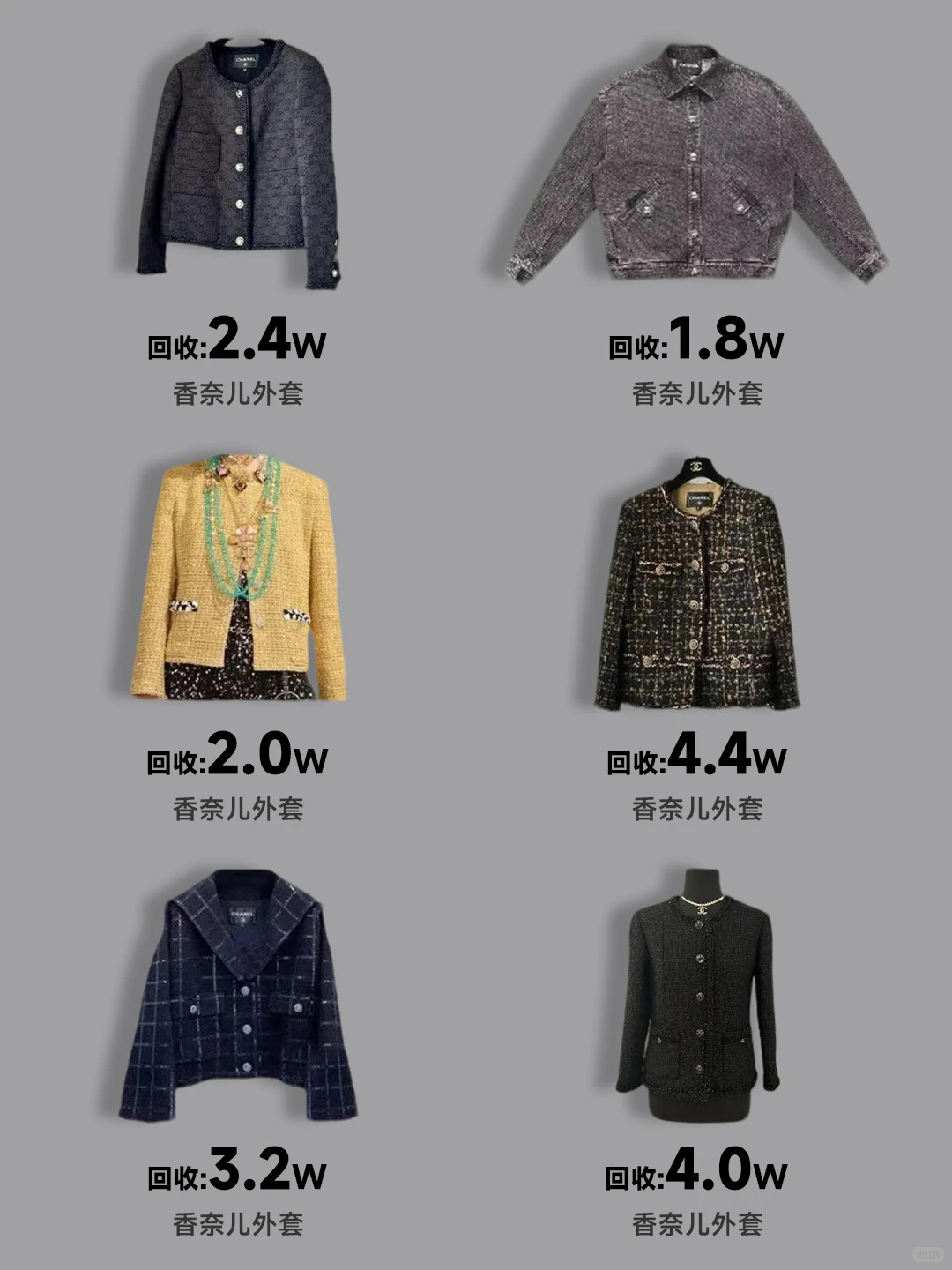 老板们香奈儿外套有要出的吗?高价回收！