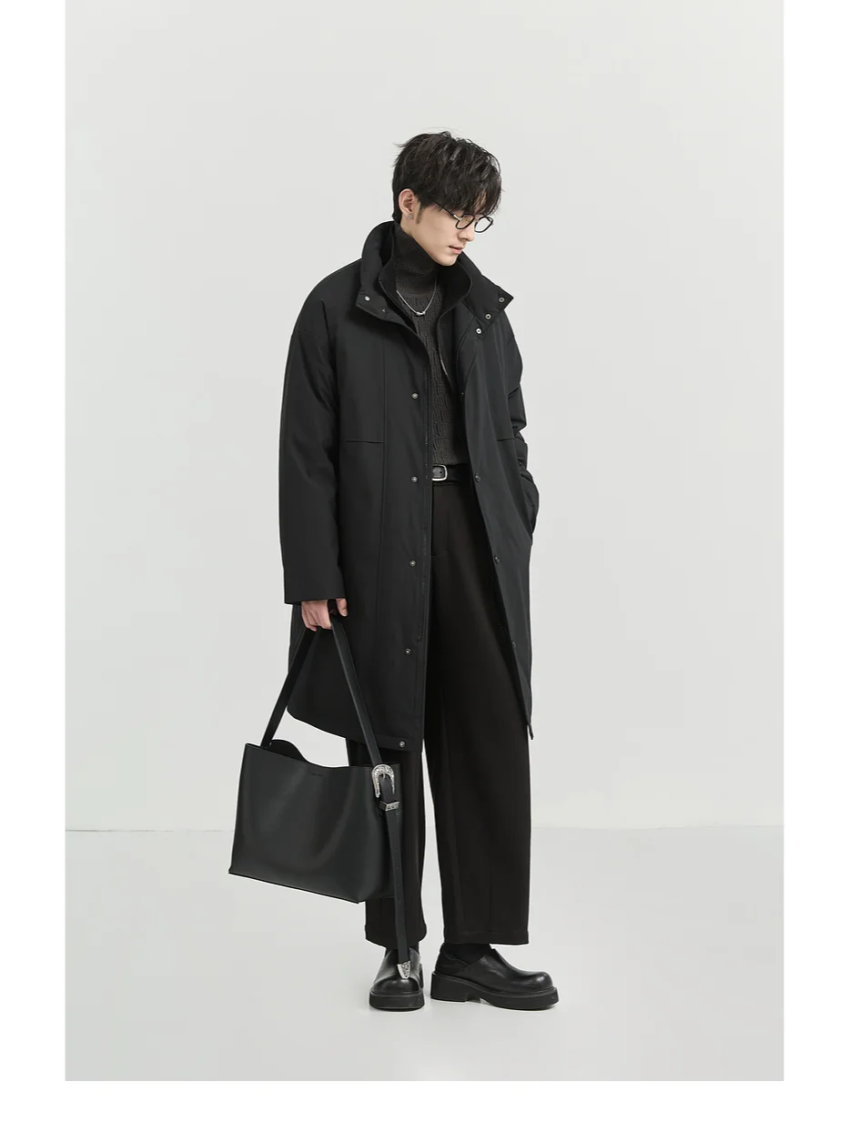 BJZE | 石墨烯设计感假两件长款羽绒服