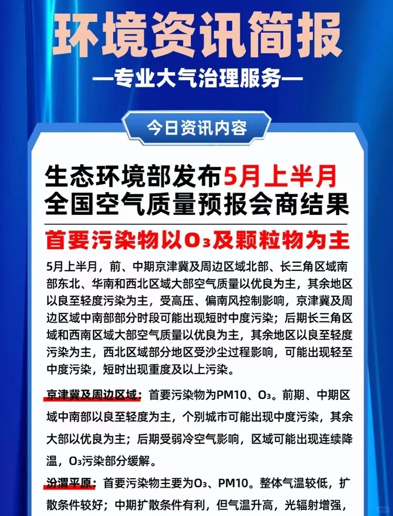 环境资讯简报：大气臭氧治理解决方案