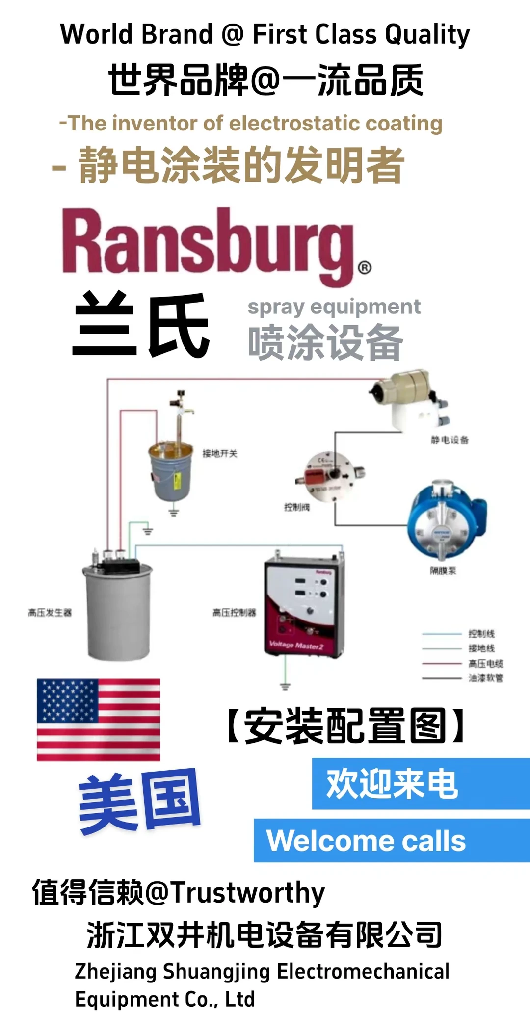 美国兰氏喷涂设备浙江双井机电设备有限公司