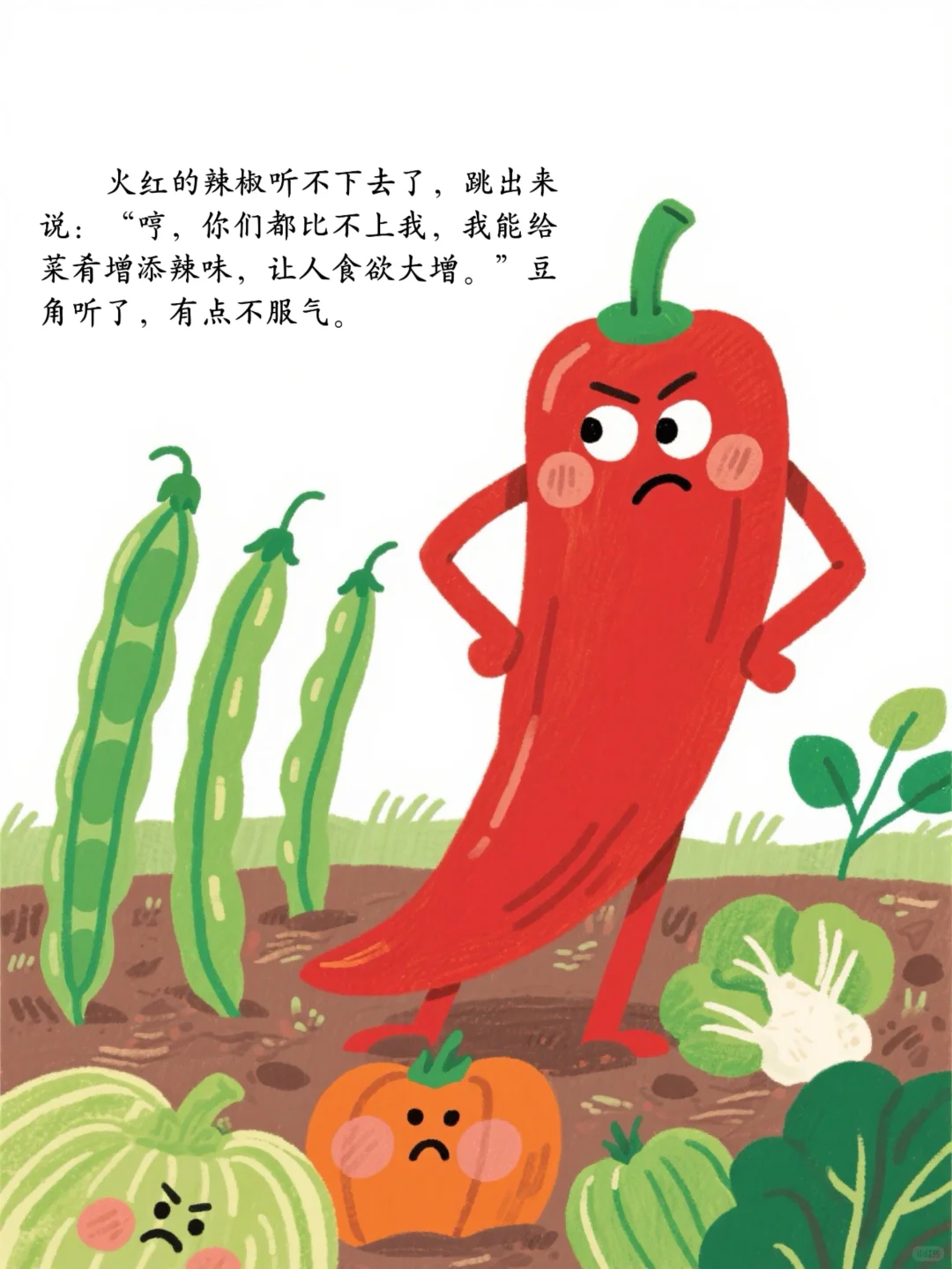 小朋友们看图猜蔬菜~热闹的菜园子