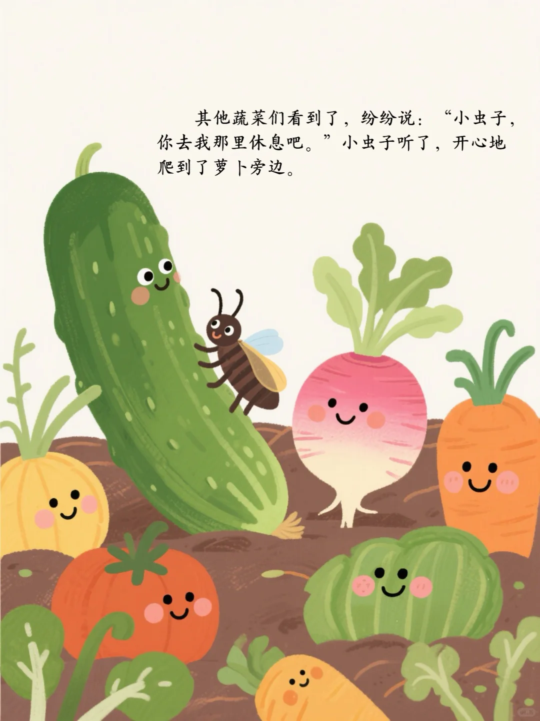 小朋友们看图猜蔬菜~热闹的菜园子