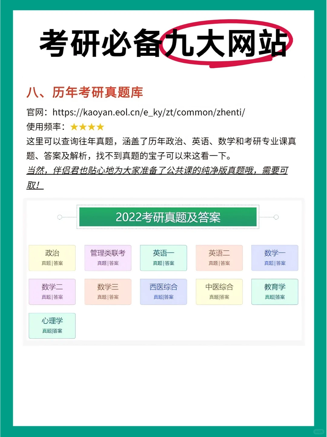 考研人离不开的9大网站！