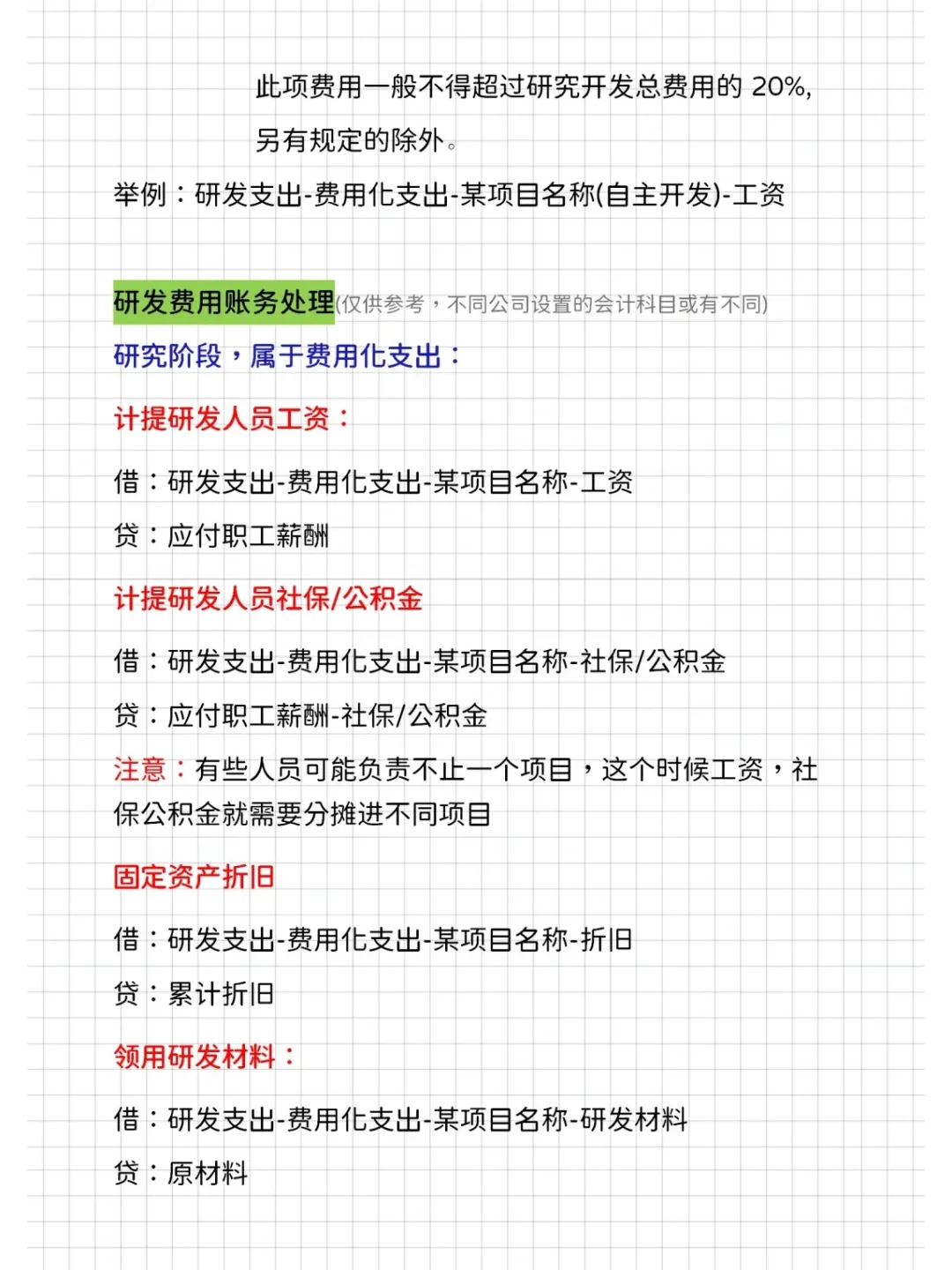 高新技术会计分录