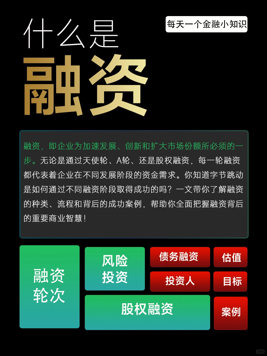 ?大白话说说︱融资的那些事儿