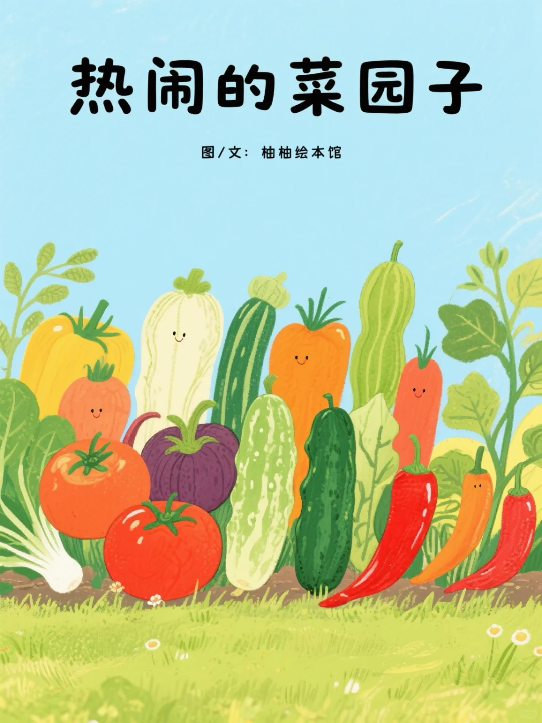 小朋友们看图猜蔬菜~热闹的菜园子