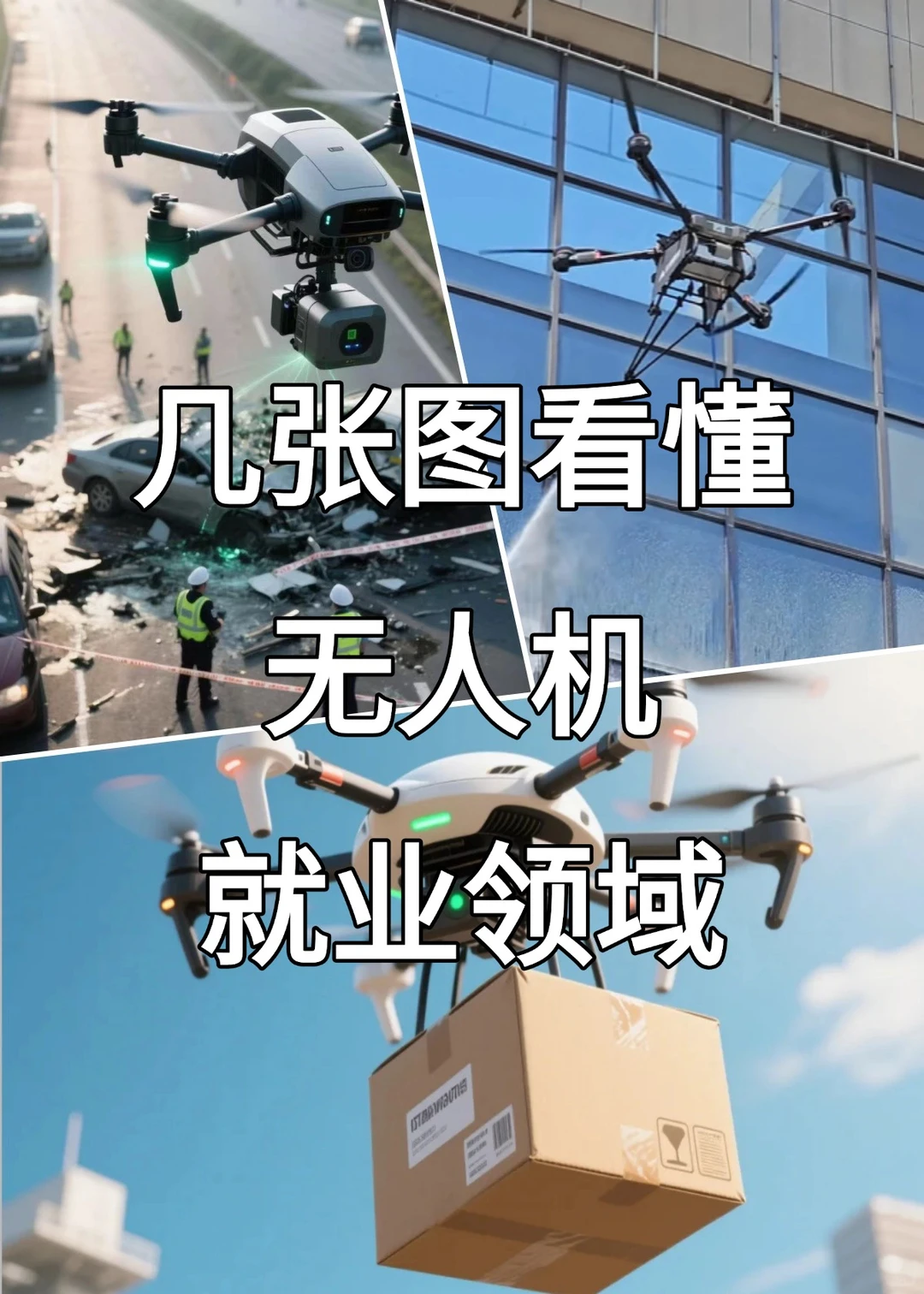 无人机几大就业领域，别说你只知道航拍！