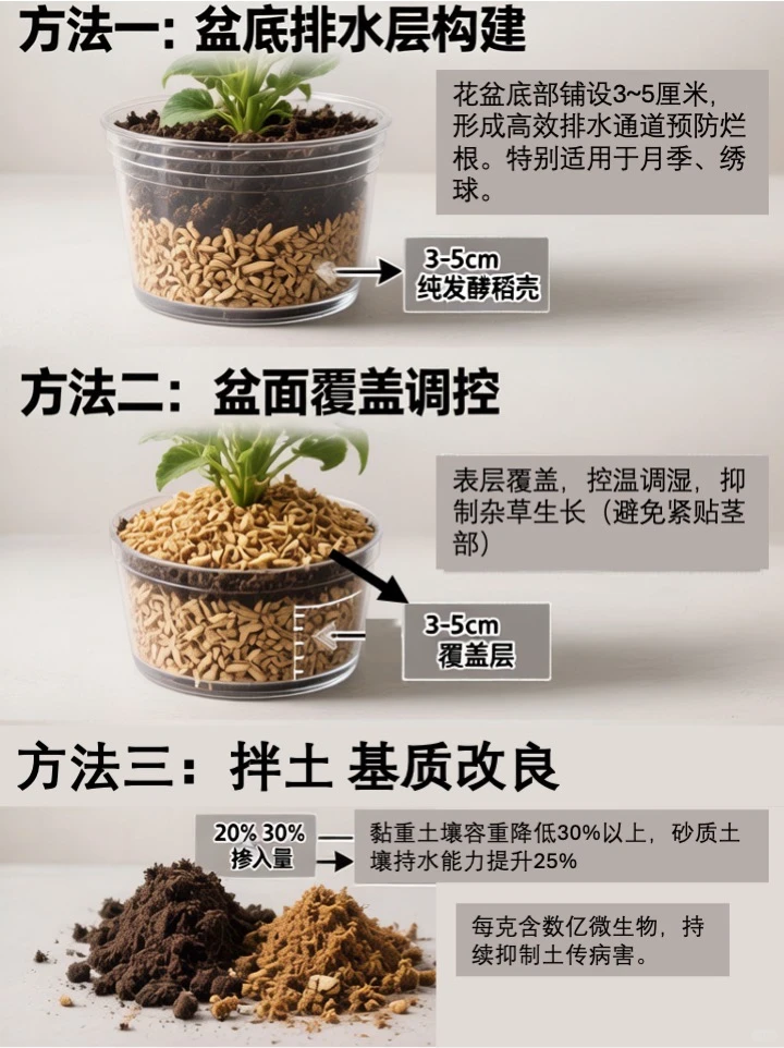 园艺小知识 发酵稻壳的特点（图文版）