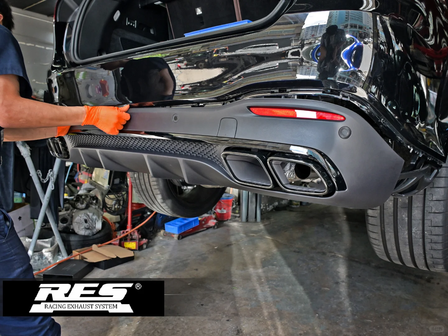 奔驰GLS450 W167 & RES智能阀门排气！