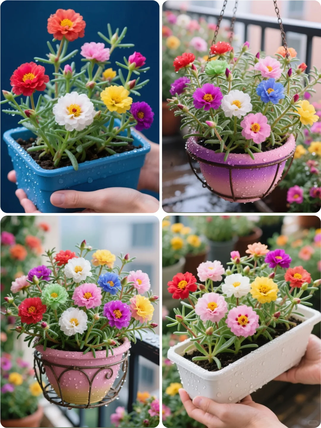 阳台花盆花卉绿植素材（礼貌拿图）