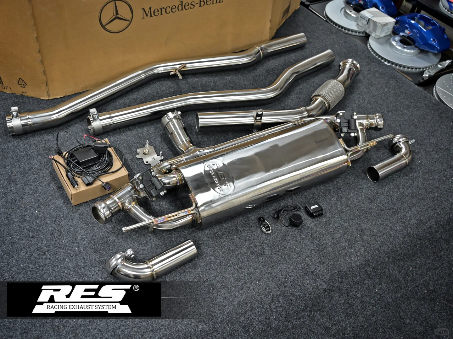 奔驰GLS450 W167 & RES智能阀门排气！