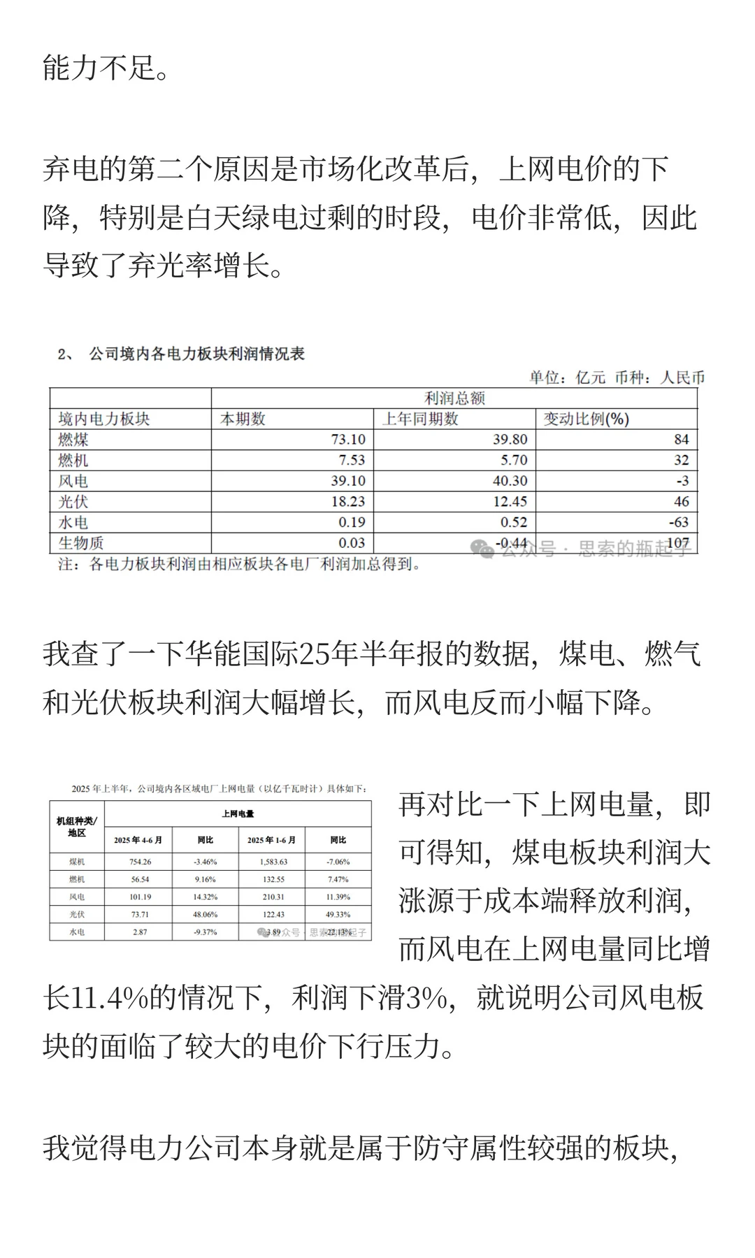 「华能国际」火电的投资逻辑