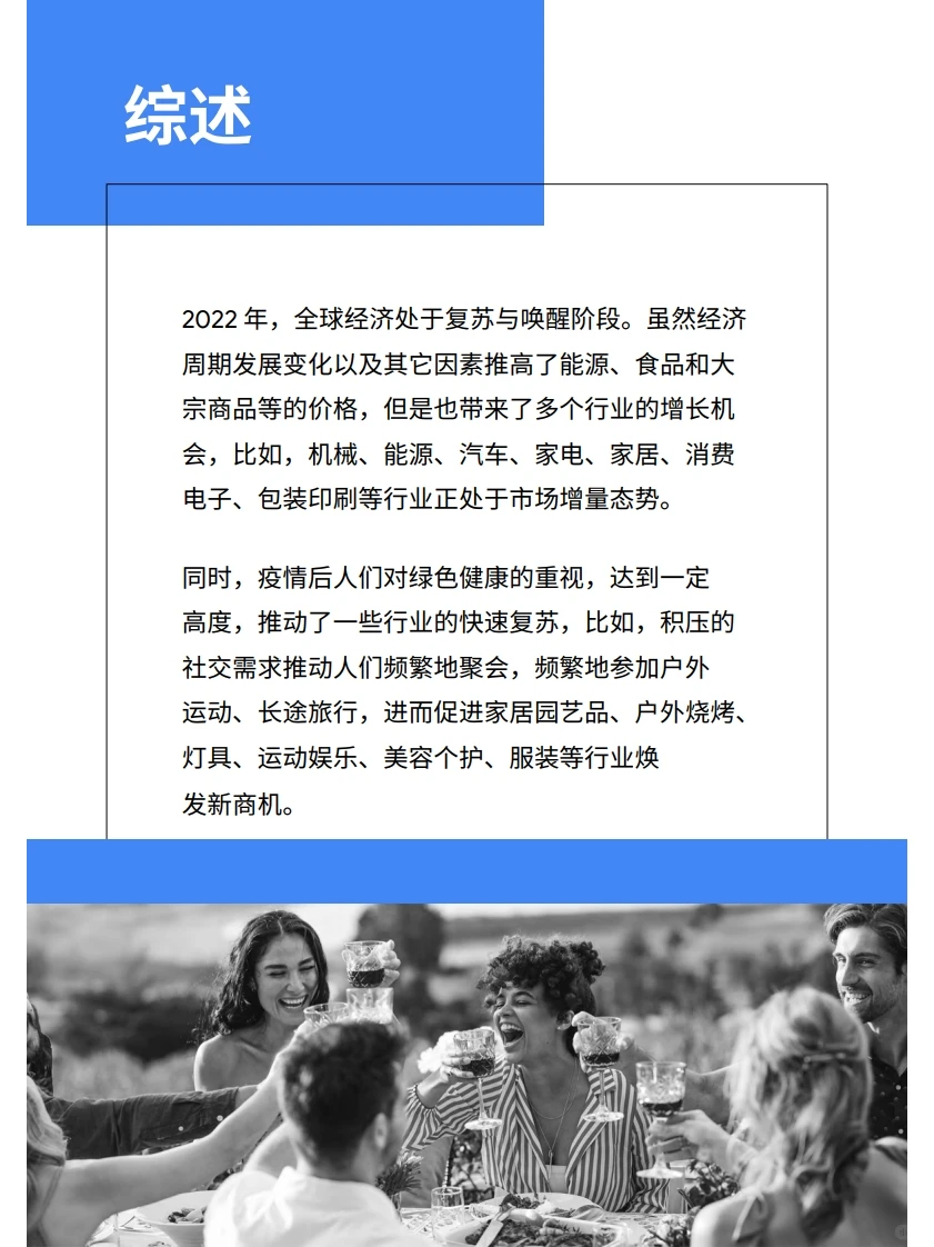 2022全球TOP100外贸趋势品推荐行业报告研究