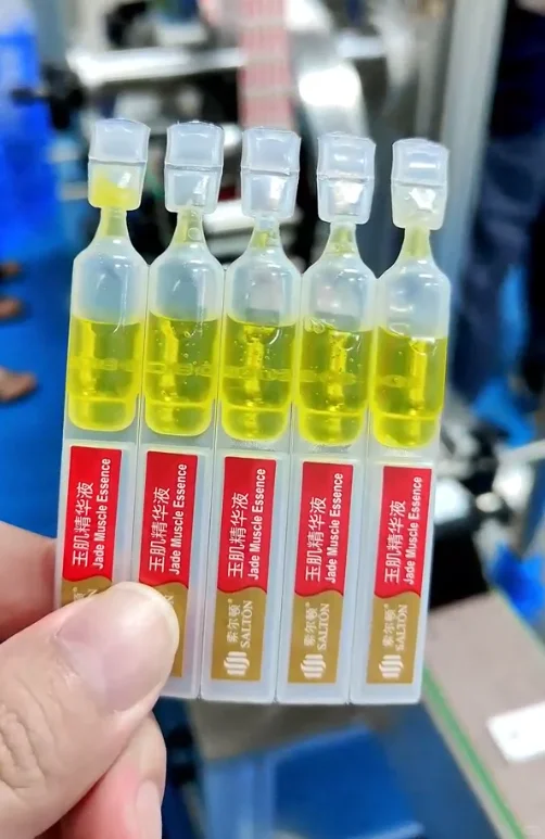 次抛精华灌装封尾机节省60%人工成本的秘密